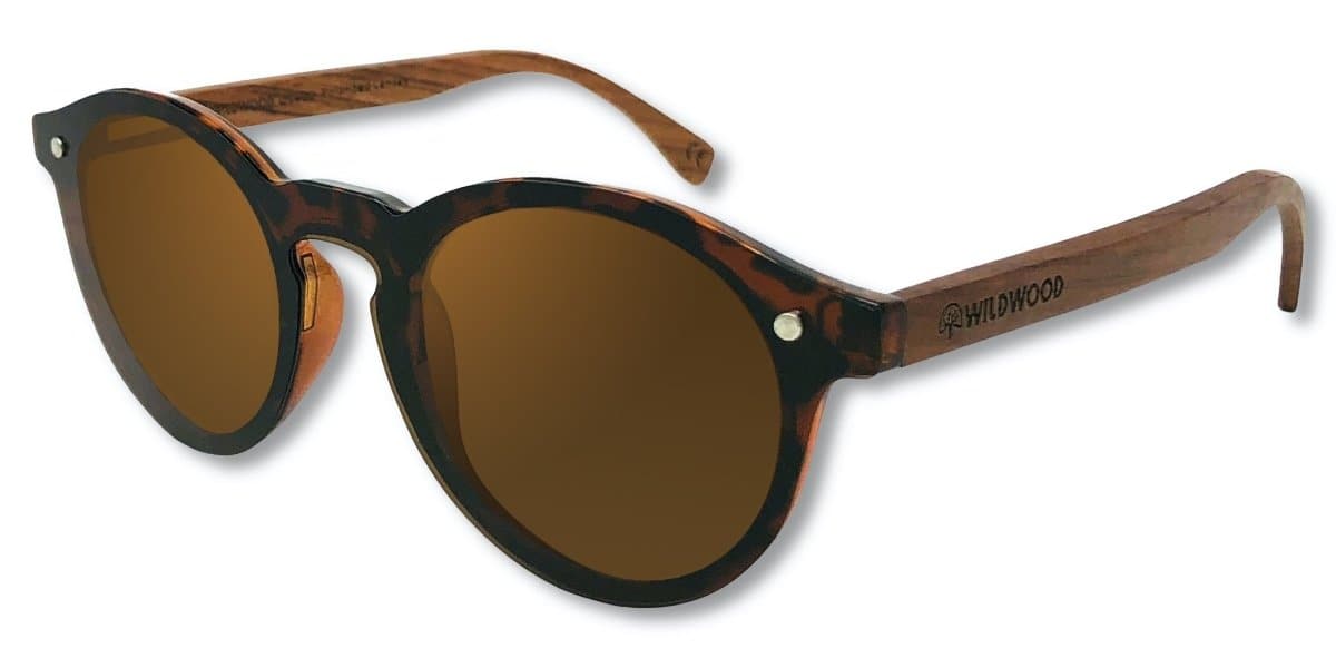 The Cote d'Azur Round Sunglasses with Wooden Arms and Polarized Lenses –  Wildwood Eyewear