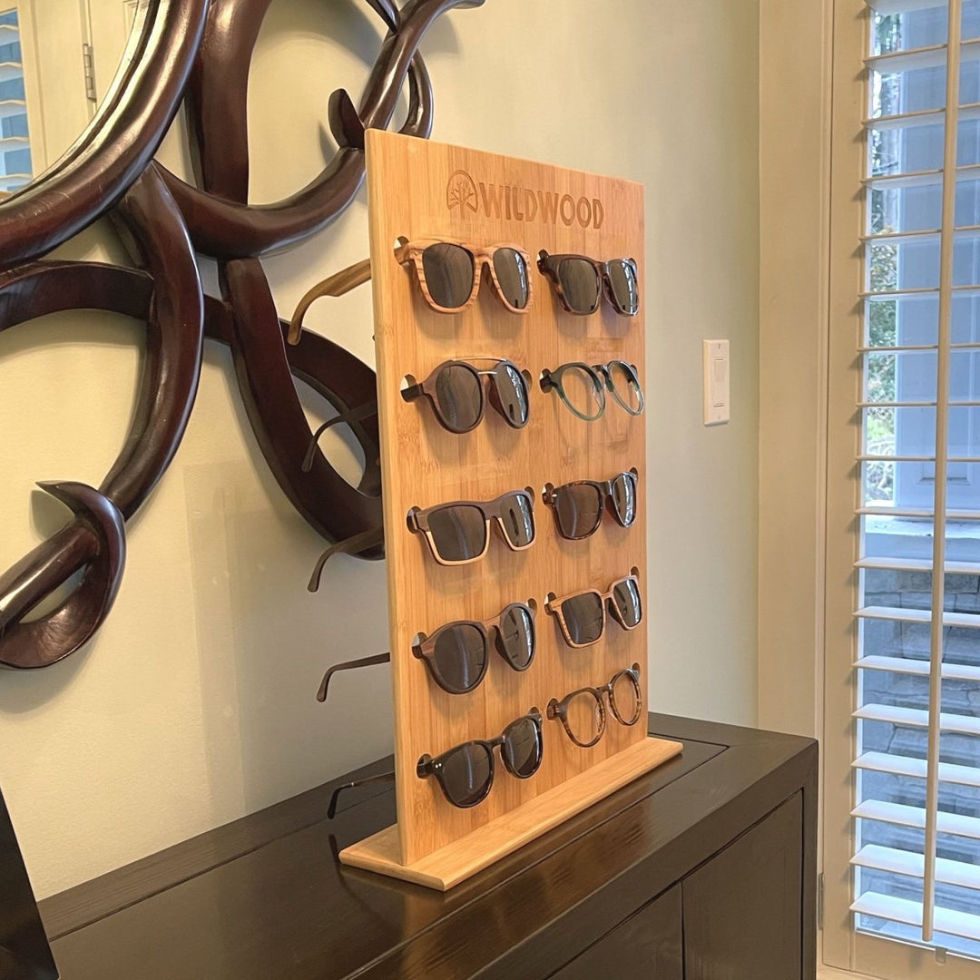 goggles holder Bamboo Wooden Sunglasses Holder Organizer – Wildwood Eyewear