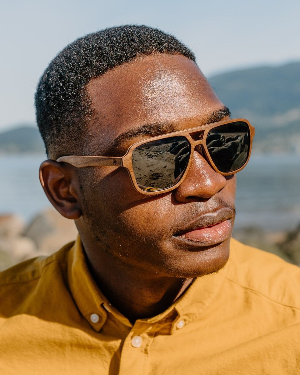 The Aviator 2 Multi Layer Walnut and Maple Wooden Polarized