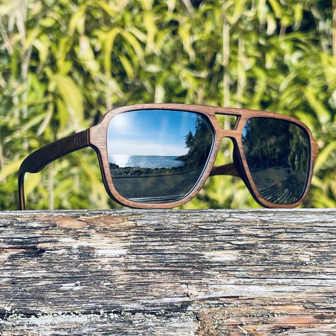 The Aviator 2 Multi Layer Walnut and Maple Wooden Polarized